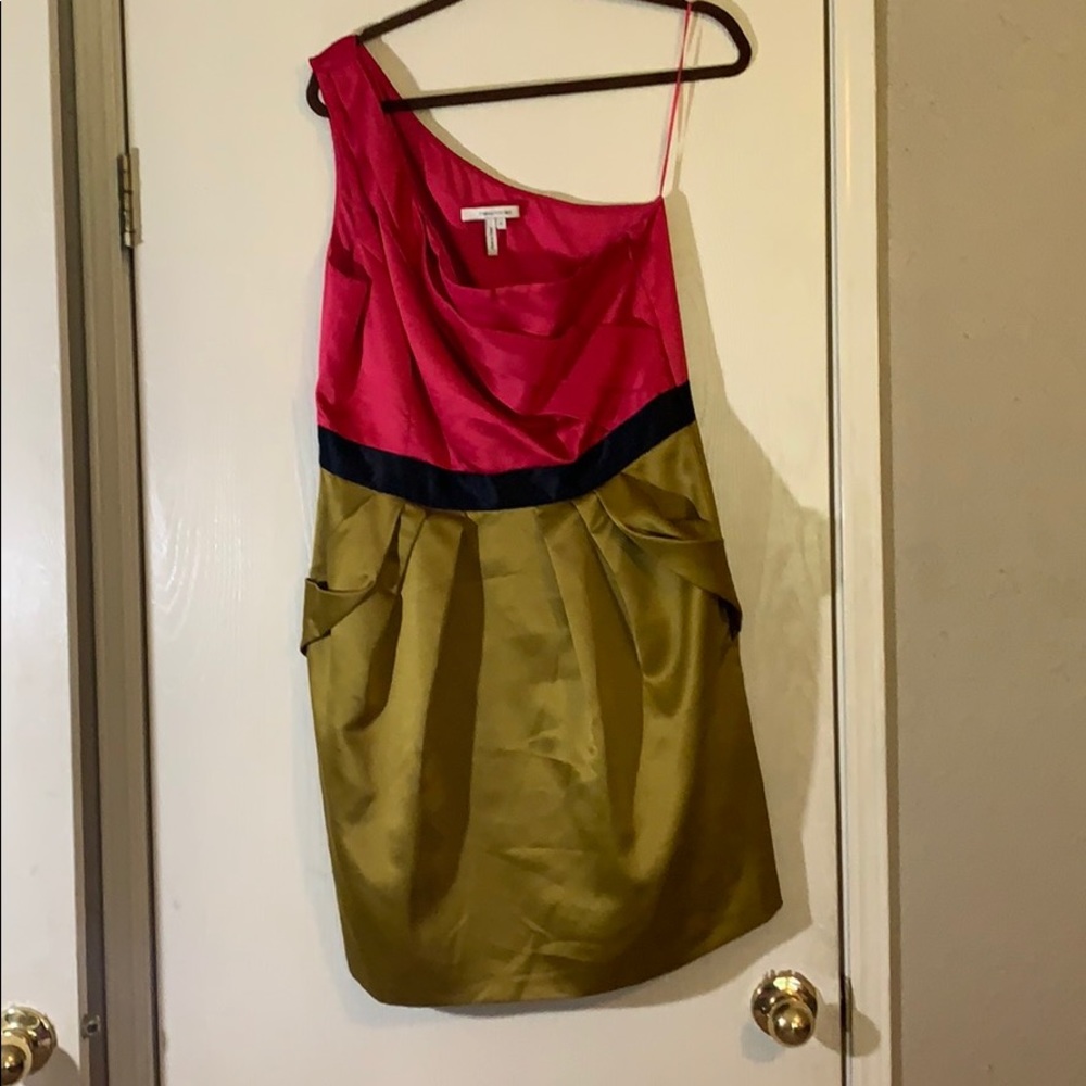 One shoulder cocktail dress